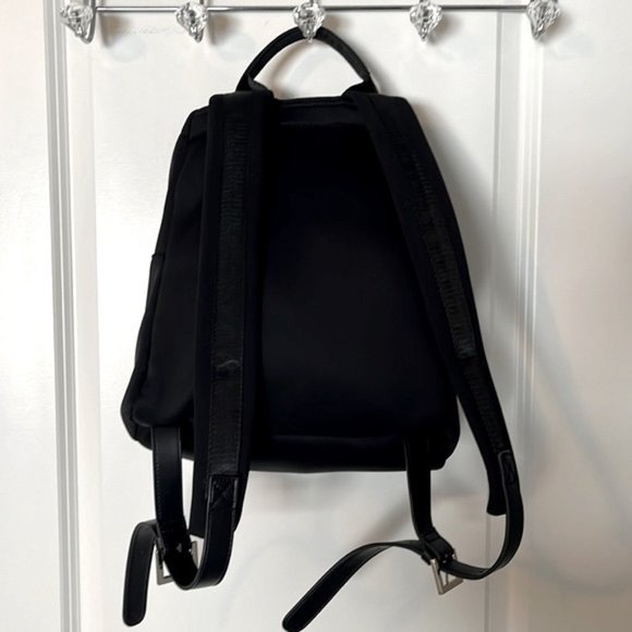 Ted BakerWomens Black Reese Ruffle Detail Zip Backpack